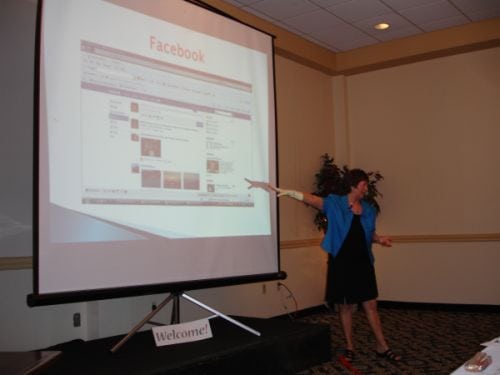 Kathy presenting at High Velocity Women Summit